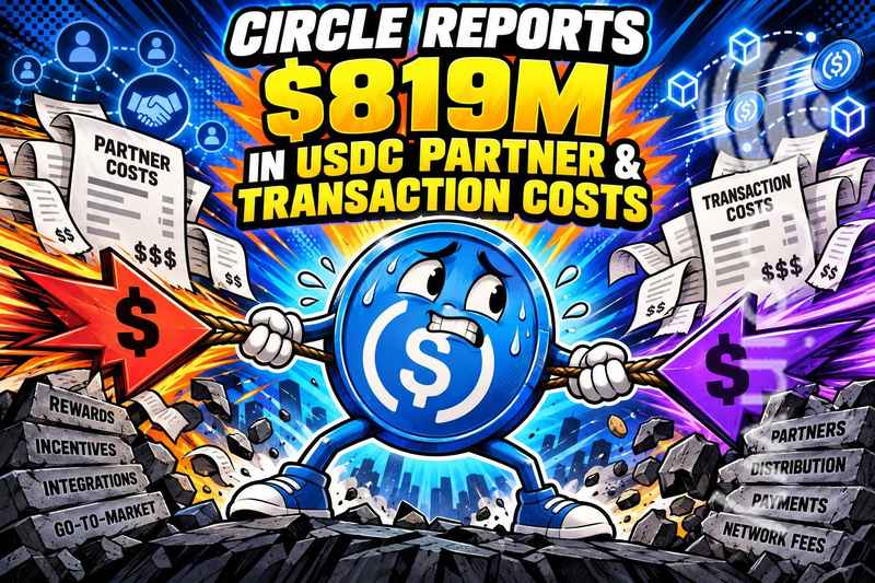 Circle报告称，其在美国的USDC合作伙伴及交易成本达8.19亿美元